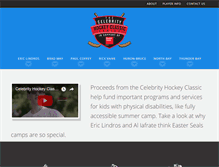 Tablet Screenshot of celebrityhockeyclassics.com
